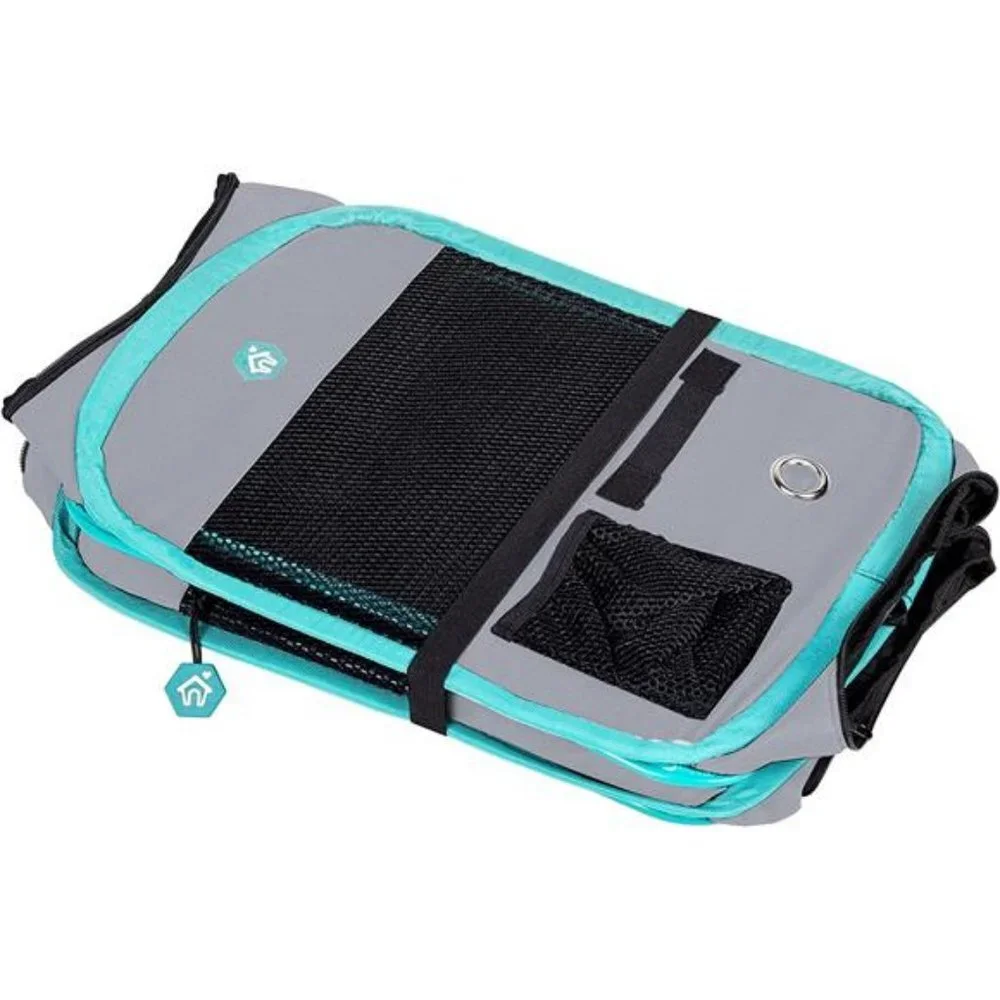 Pet Dog Playpen Portable Soft Dog with Carry Bag  (Small, Grey)